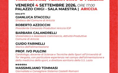 Convegno di apertura: “𝐋𝐚 𝐏𝐨𝐫𝐜𝐡𝐞𝐭𝐭𝐚 𝐝𝐢 𝐀𝐫𝐢𝐜𝐜𝐢𝐚: 𝐓𝐫𝐚𝐝𝐢𝐳𝐢𝐨𝐧𝐞, 𝐓𝐞𝐫𝐫𝐢𝐭𝐨𝐫𝐢𝐨 𝐞 𝐅𝐢𝐥𝐢𝐞𝐫𝐚”